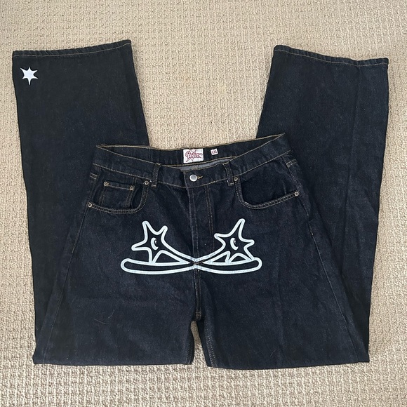 LIMITED WHITE SPIKED DENIM